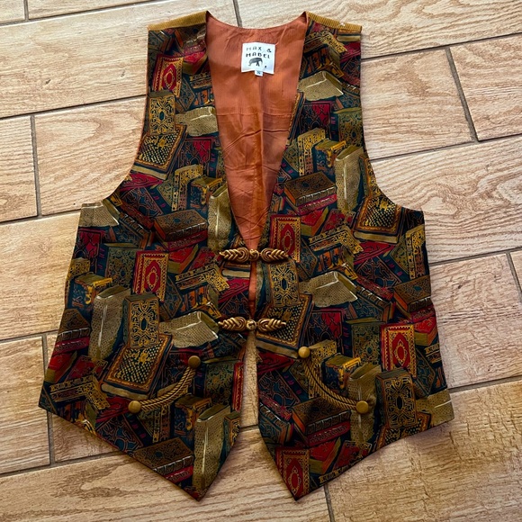 Vintage Max & Mabel library books vest size small - Picture 2 of 12